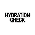 "Hydration Check" Motivational Vinyl Sticker