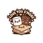 Cute Love You Smore Kawaii Dessert Vinyl Sticker