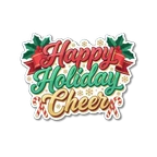 Happy Holiday Cheer Christmas Sticker