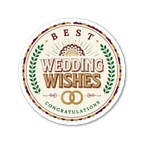 Best Wedding Wishes Congratulations Sticker
