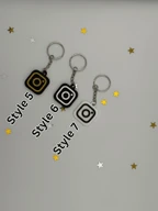 Custom Instagram NFC Keychain 3D Printed Tap to Share