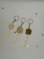 Custom Instagram NFC Keychain 3D Printed Tap to Share