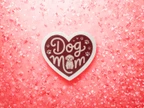 Heart-Shaped Dog Mom Vinyl Sticker
