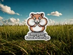 Cute Hamster Emergency Snack Storage Sticker