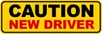 Caution New Driver Car Decal Vinyl Sticker