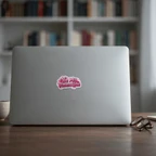 Be My Valentine Heart Lettering Vinyl Sticker