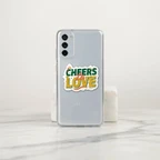 Cheers to Love Celebration Quote Vinyl Sticker