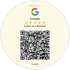 Google Review QR Code Sticker, Custom Vinyl Waterproof