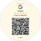 Google Review QR Code Sticker, Custom Vinyl Waterproof