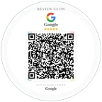 Google Review QR Code Sticker, Custom Vinyl Waterproof