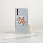 Happy Wedding Day Floral Roses Vinyl Sticker