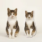 Custom Cat Stickers - Personalized Vinyl Cat Photo Decals