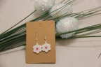 3D Printed Bloom Earrings - Trendy Lightweight Flower Drops