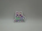 Kawaii Cat Mom Teacup Pastel Vinyl Sticker
