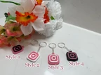 Custom Instagram NFC Keychain 3D Printed Tap to Share