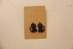 Personalized Cute Cat Earrings – Customizable Cat Jewelry