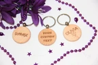 Personalized Wooden Keychain