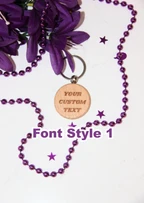 Personalized Wooden Keychain