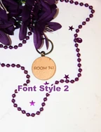 Personalized Wooden Keychain