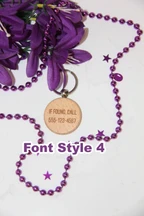 Personalized Wooden Keychain