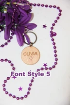 Personalized Wooden Keychain