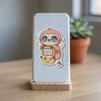 Cute Sloth Debugging Gamer Vinyl Sticker