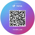 Custom TikTok QR Code Sticker Vinyl