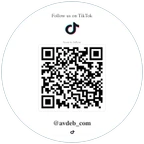 Custom TikTok QR Code Sticker Vinyl
