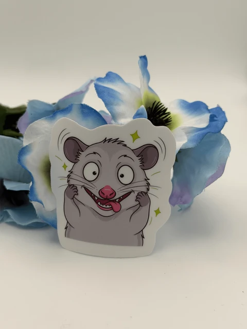 Cute Possum Sticker Funny Cartoon Animal Decal