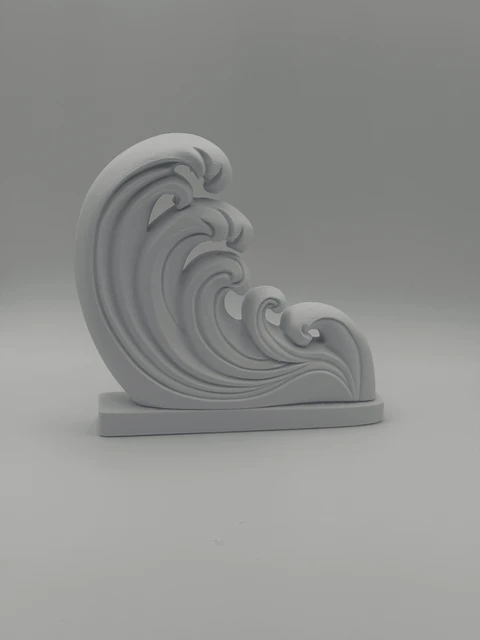 Ocean Wave Art Print Decor Sculpture