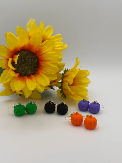 Jack-O-Lantern Dangle Earrings