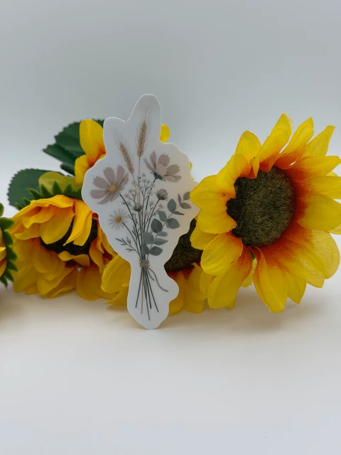 Wildflower Bouquet Sticker Cottagecore Floral Decal