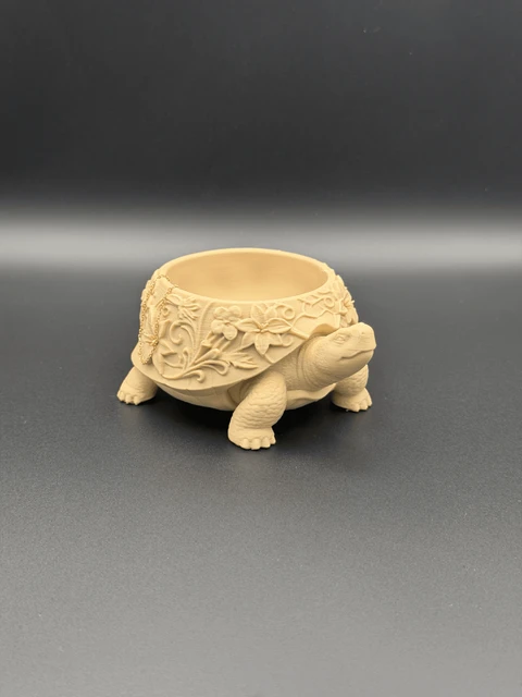 Turtle Jewelry Dish 3D Printed PLA Trinket Holder