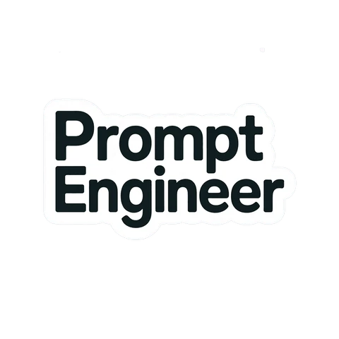Bold Prompt Engineer Vinyl Sticker