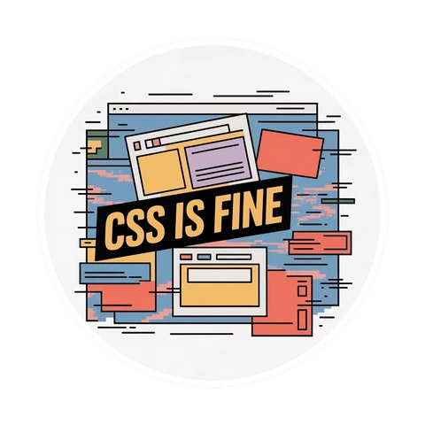 CSS Is Fine Web Developer Sticker