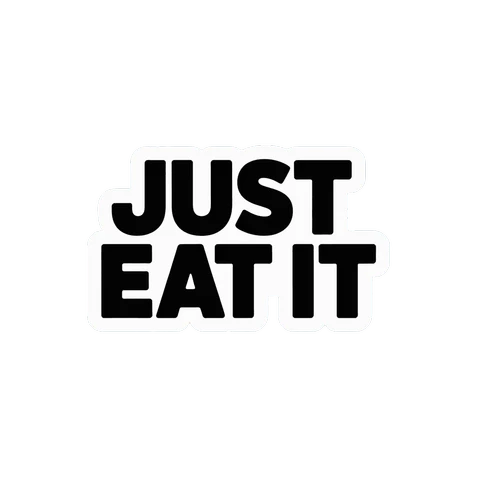 Just Eat It Bold Text Vinyl Sticker