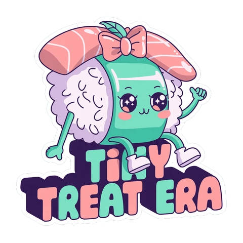 Kawaii Sushi Tiny Treat Era Vinyl Sticker