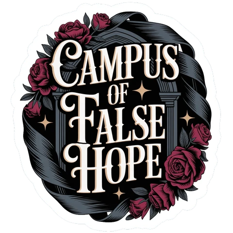 Campus of False Hope Gothic Academia Sticker