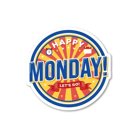 Happy Monday Motivational Vinyl Sticker
