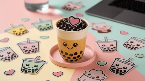 Boba Stickers