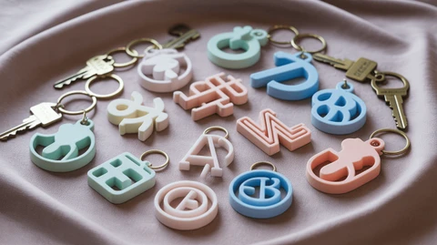 3D Printed Custom Keychains