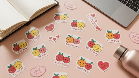 Love Pun Stickers
