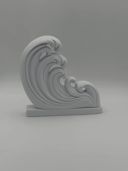 Ocean Wave Art Print Decor Sculpture
