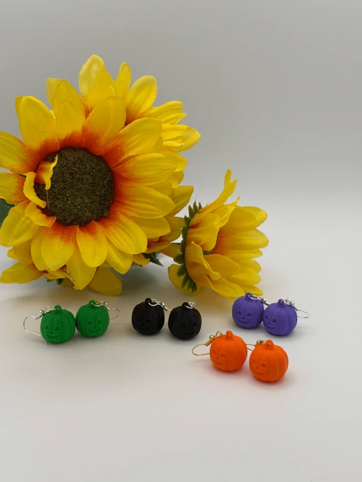 Jack-O-Lantern Dangle Earrings