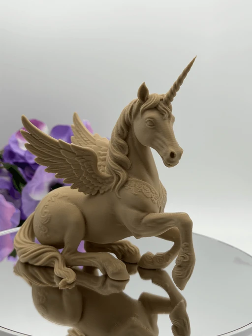 Winged Unicorn Figurine - 3D Printed PLA Fantasy Decor, Magical Unicorn Collectible
