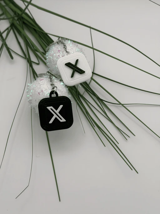 Custom X (Twitter) NFC Keychain