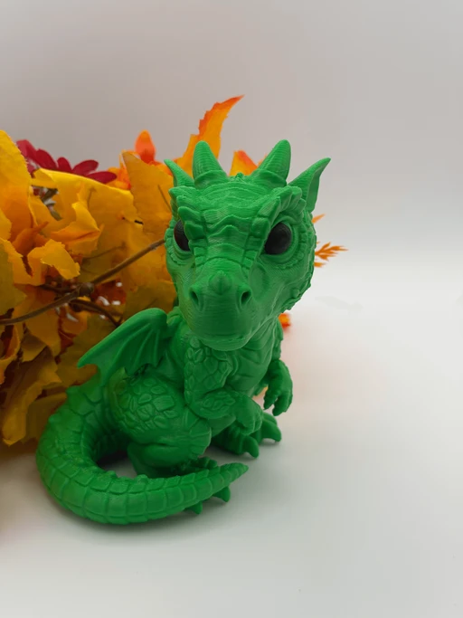 3D Printed Dragon Figurine - Decorative Dragon in Your Choice of Color