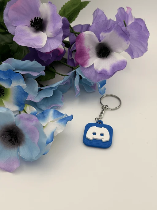 Discord NFC Keychain 3D Printed Key Ring