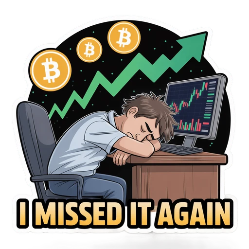Funny Crypto Trader Vinyl Sticker