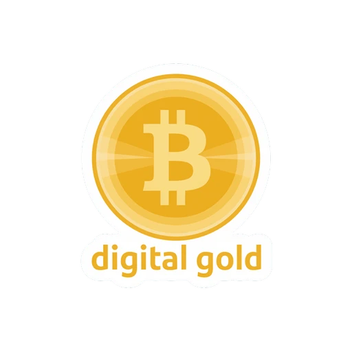 Bitcoin Digital Gold Vinyl Sticker